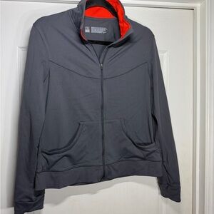 Victoria's Secret VSX Women’s  Charcoal and Scarlet Fill Zip Jacket